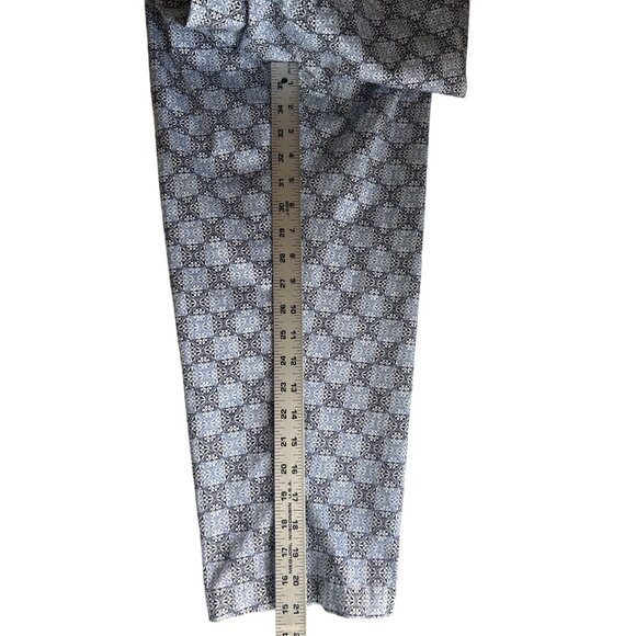 Dockers Blue & Black Plaid Print Capri’s, Size 12 - Picture 6 of 7